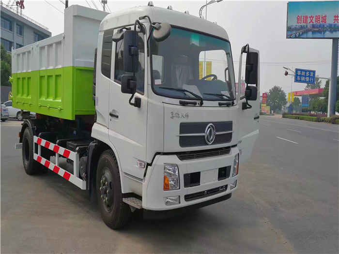 東風天錦16噸車廂可卸式垃圾車（可裝建筑垃圾）